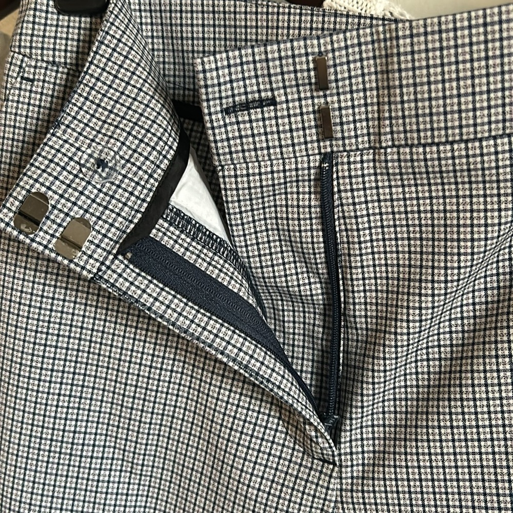 New Worthington Women’s Plaid Checked Petite Wide Leg Trouser Ankle Pant - Picture 6 of 12